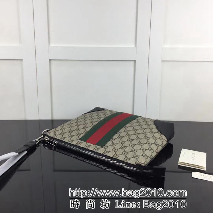 GUCCI古馳原單 新款專櫃品質原單貨實物實拍523603 啡pvc克皮手包 HY1192